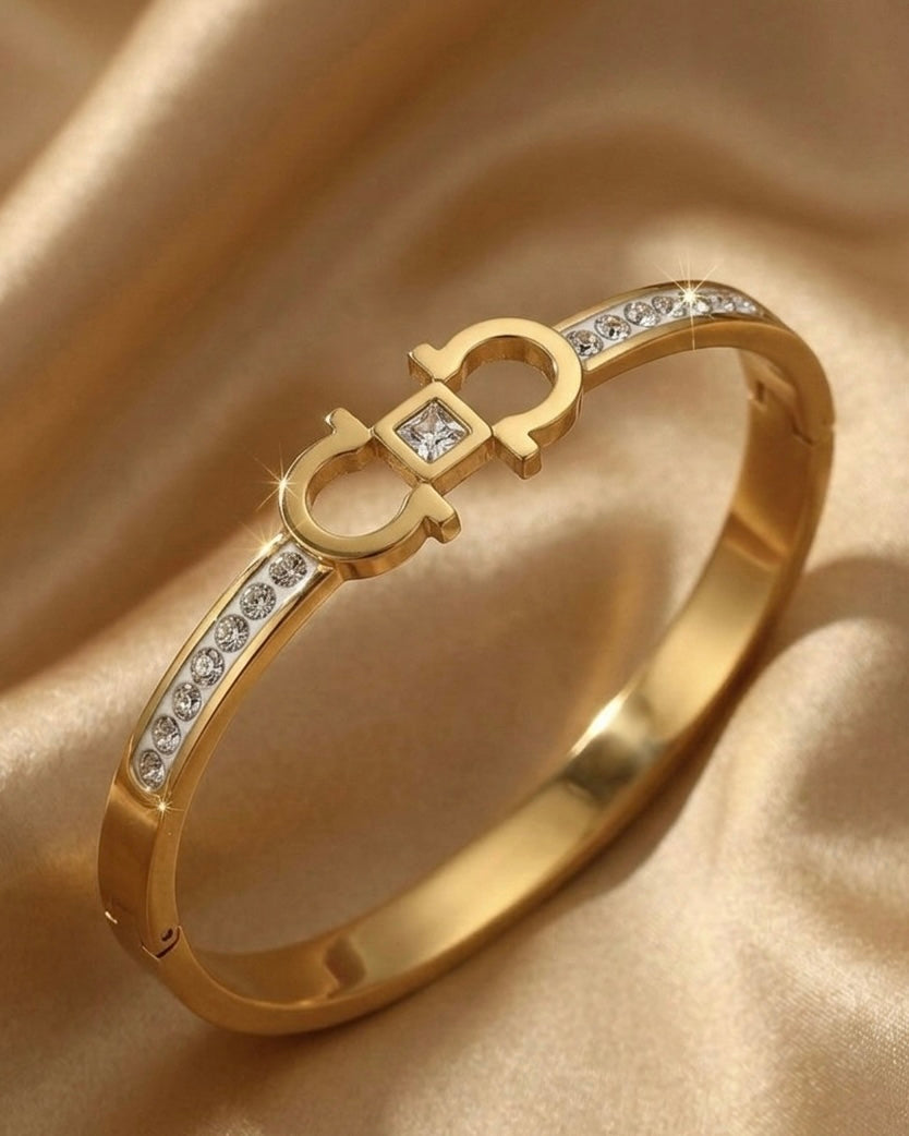 Infinity Crystal Bangle