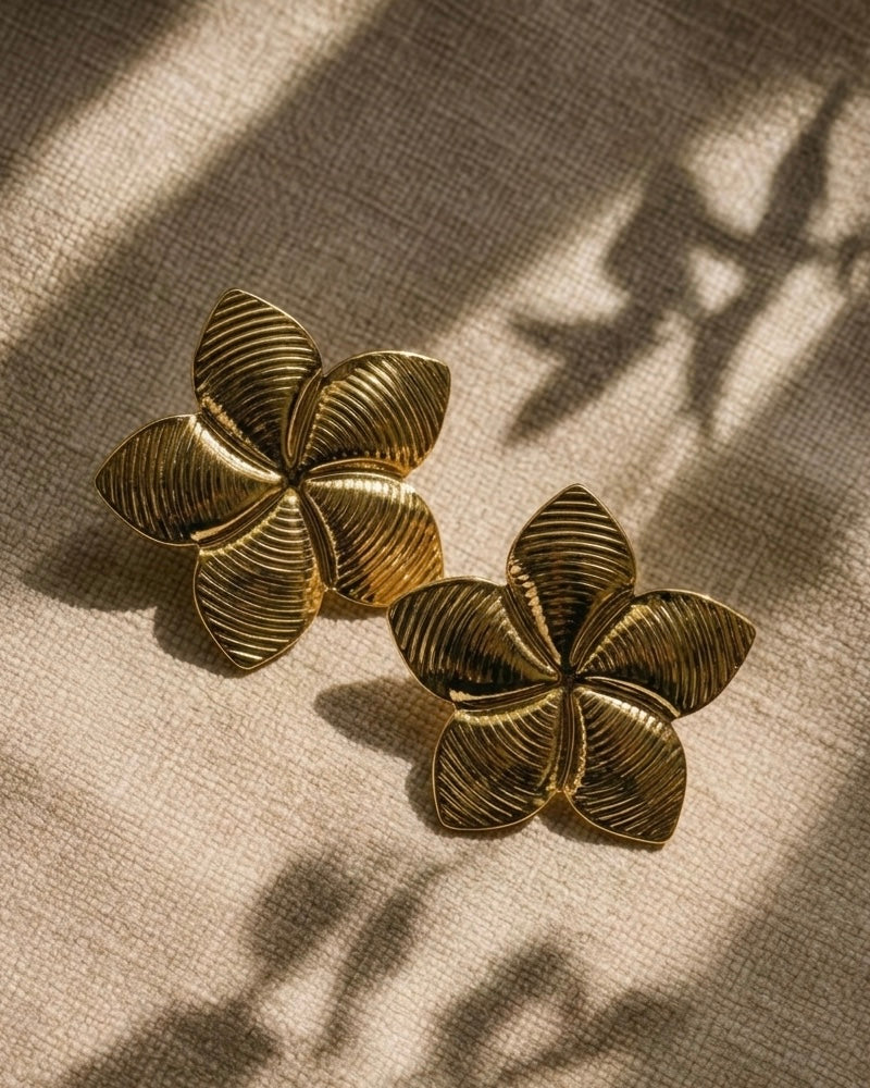 Flower Design Earrings