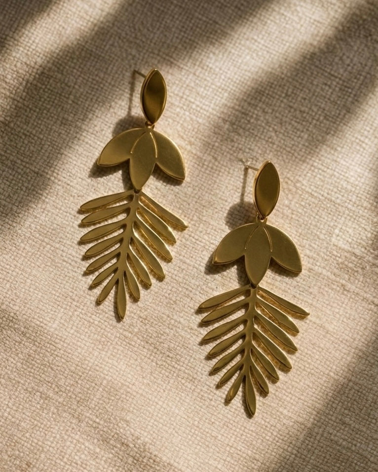Leaf Drop Earrings